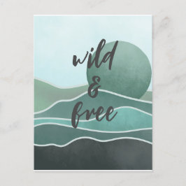 Boho ästhetische Collage Post Card 030 Postkarte