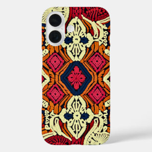 Boho Ästhetische Imitats Crochet iPhone 16 Hülle