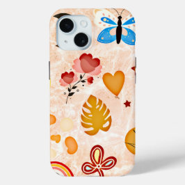 Boho ästhetischen Stickers Collage Phone Case