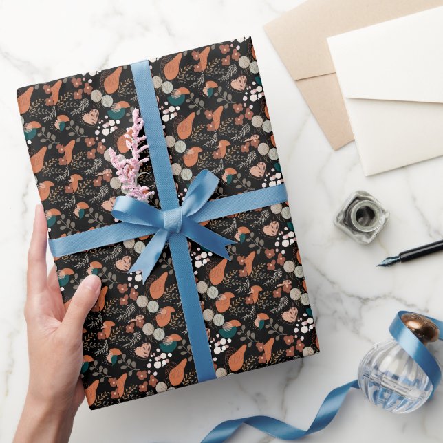 BOHO Ästhetisches Muster A10 Black BG Geschenkpapier (Schenken)