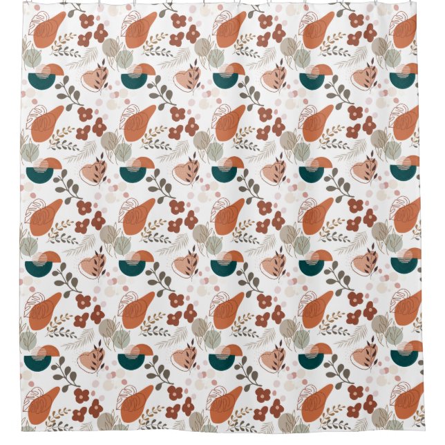 BOHO Ästhetisches Muster A10 Duschvorhang (Vorderseite)