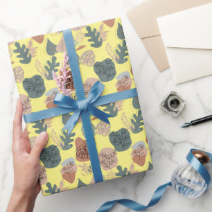 BOHO Ästhetisches Muster A12 L Gelbe BG Geschenkpapier