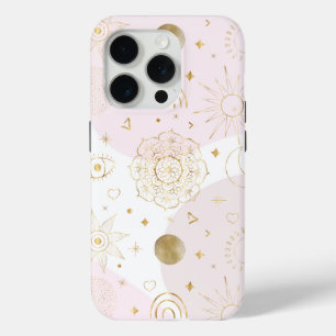 Boho Astrology Gold Celestial Pattern Case-Mate iPhone Hülle