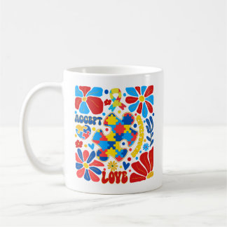 Boho Autismus Bewusstsein Kaffeetasse
