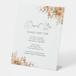 boho automne automne florales dessert bar panneau
