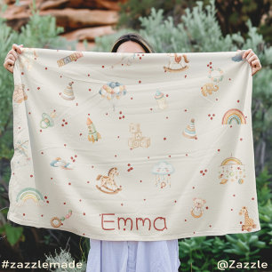 Boho Autumn Baby Shower Fleecedecke