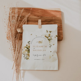Boho Autumn Wildblume | Botanische Hochzeit Geschenktütchen