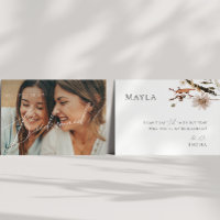 Boho Autumn Wildblume verblasst Foto Bridesmaid Ca