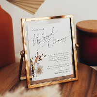 Boho Autumn Wildblume | Zeremonie ohne Anschluss