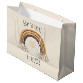 Boho Baby Beige Rainbow Baby Dusche Große Geschenk Große Geschenktüte