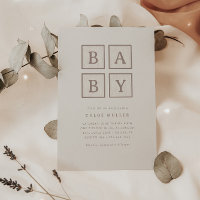 Boho Baby blockiert einfache moderne Dusche |