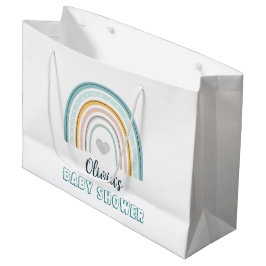 Boho Baby Blue Rainbow Baby Dusche Große Geschenktüte