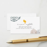 Boho Baby Chick Diaper Raffle Ticket
