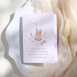 Boho Baby Clothes Girl Gender Reveal Dankeskarte