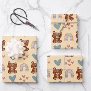 Boho Baby Geschenkpapier Set