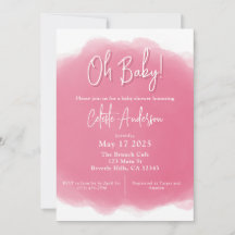 Boho Baby Girl Duwer Einladung