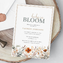 Boho Baby in Bloom Fresh Wildblume Babydusche