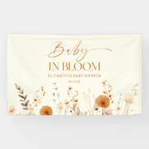 Boho Baby in Bloom Wildblume Babydusche