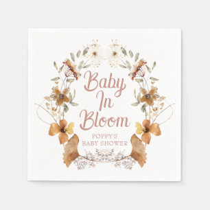 Boho Baby in Bloom Wildblumen Kinderdusche Serviette