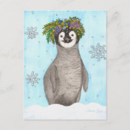 Boho Baby Penguin Postkarte