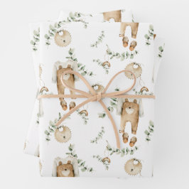 Boho Baby Rainbows Bibs Botanical Greenerenerity P Geschenkpapier Set