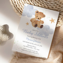 BOHO Baby Shower Boy | Bären und Wolken Einladung