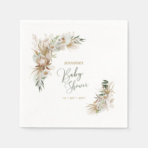 Boho Baby Shower Dekorationsservietten im Bohemian Serviette