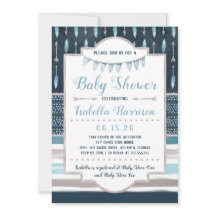 Boho Baby Shower Einladung
