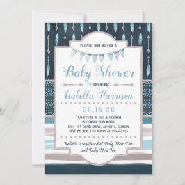 Boho Baby Shower Einladung