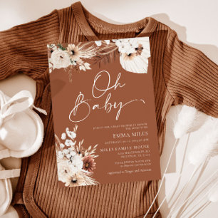 Boho Baby Shower Einladung Oh Baby