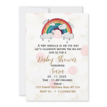 Boho-Baby-Shower-Einladungskarte