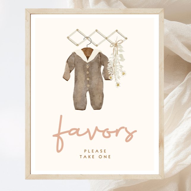 Boho Baby Shower favorisiert Schild (Von Creator hochgeladen)