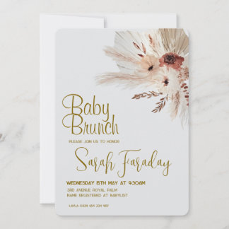 Boho Baby Shower Invitation Einladung