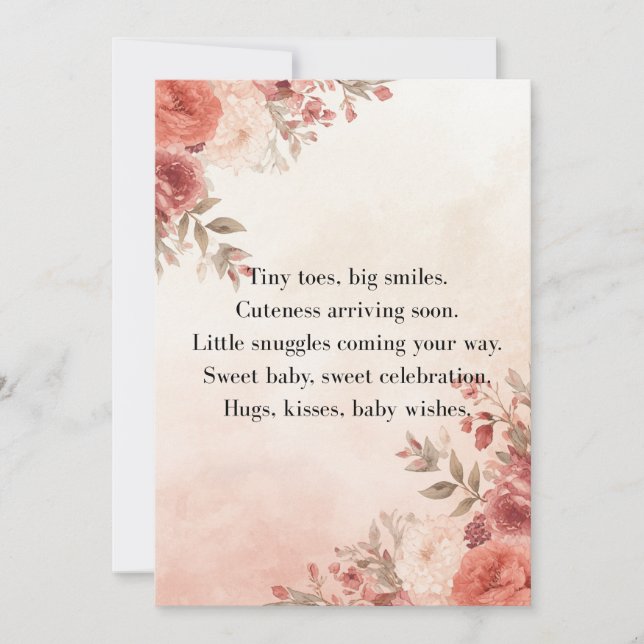 Boho Baby Shower Invite Pastel Theme Einladung (Vorderseite)