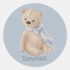 Boho Baby Teddy Bär Classic Round Sticker