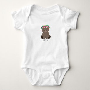 Boho BabyBärenjunges personalisiert Baby Strampler