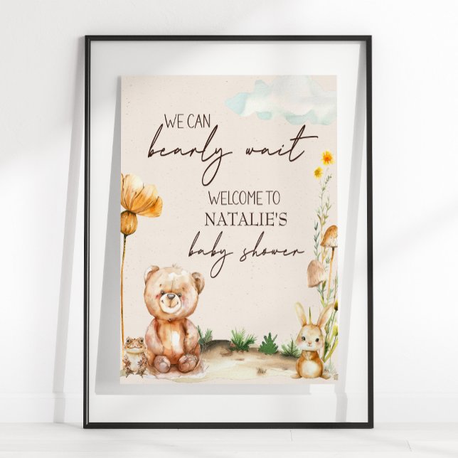 Boho Babyduschenzeichen für Woodland Animals Poster (Von Creator hochgeladen)