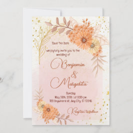 Boho Baptism Invite, Pampas Grass Boho Hochzeit Einladung