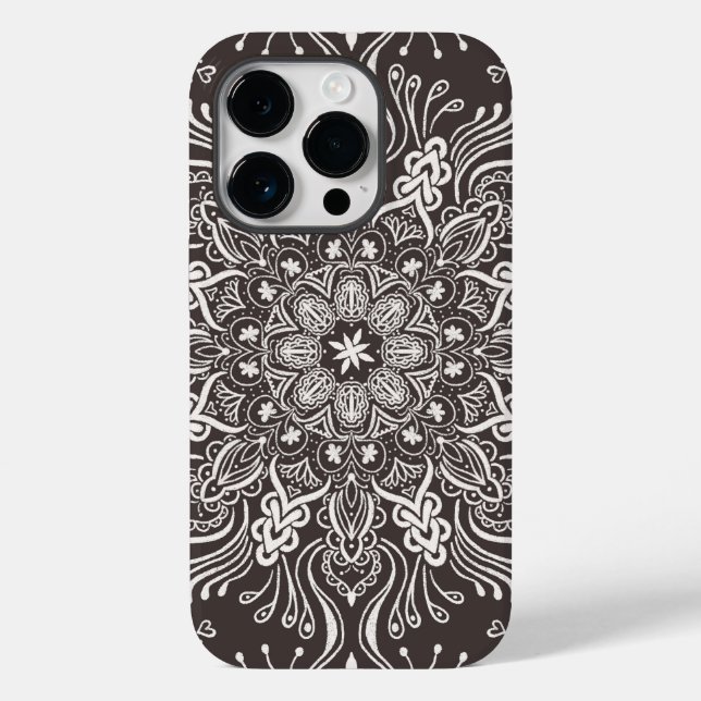 Boho Barkley Mandala Case-Mate iPhone 14 Pro Hülle (Rückseite)