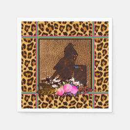 BOHO BARREL RACER LEOPARD DRUCKPAPIER SERVIETTE