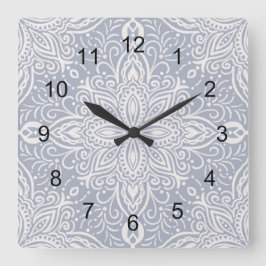 Boho Barrett Quadratische Wanduhr