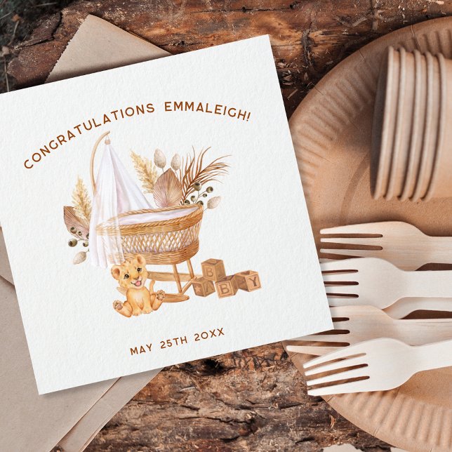 Boho Bassinet Kinderzimmer Babydusche Serviette (Von Creator hochgeladen)