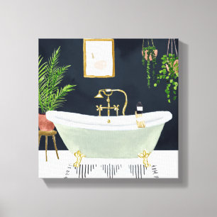 Boho Bath I Leinwanddruck