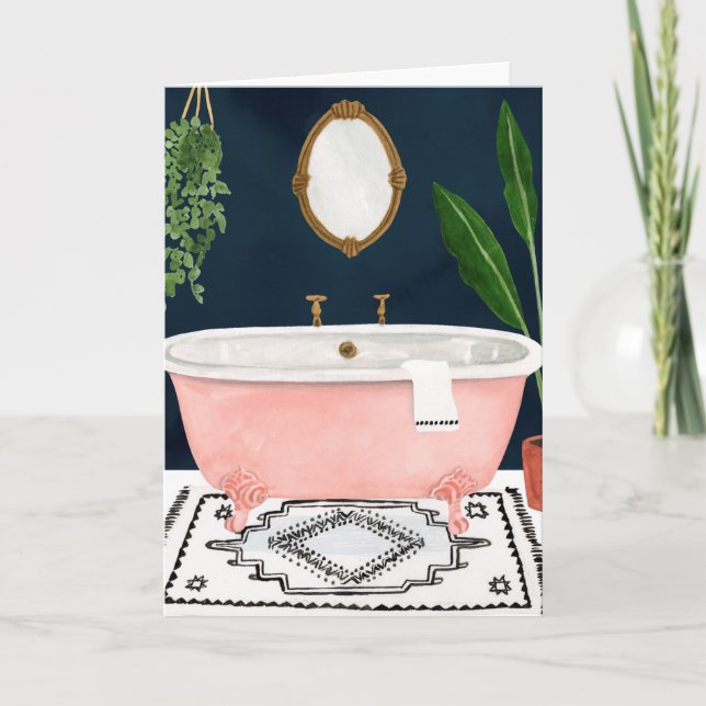 Boho Bath II Karte (Vorderseite)