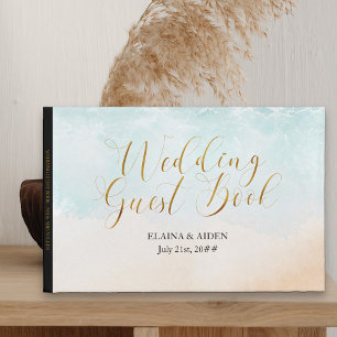Boho Beach Arbor Mit Monogramm Wedding Gästebuch