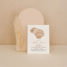 Boho Beach Brautparty Sie sagte ja Einladung