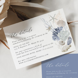 Boho Beach Elegante Wedding Details Eintrittskarte Begleitkarte