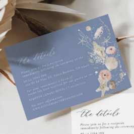 Boho Beach Elegante Wedding Details Eintrittskarte Begleitkarte