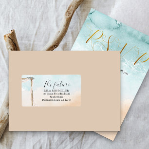 Boho Beach Future Mr. and Mrs Return Address Label