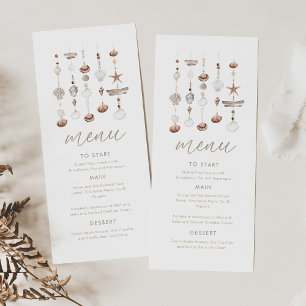 Boho Beach Muschel Baby Showmenü Programm